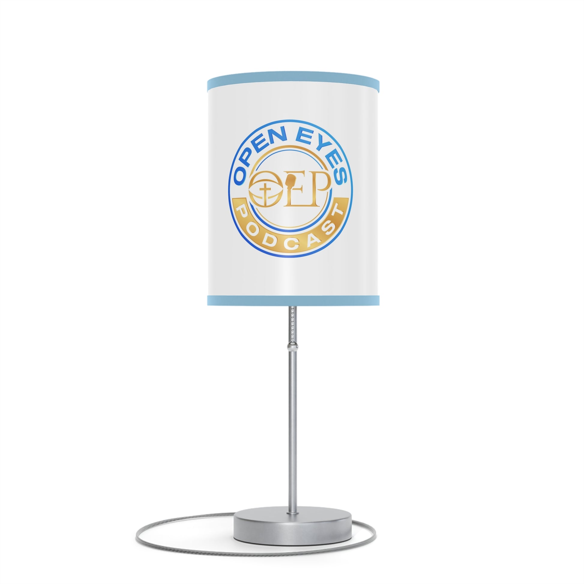 Open Eyes Podcast Table Lamp, Modern Home Decor, Podcast Gift, Unique Lighting, Bedroom or Office Decor, US/CA Plug