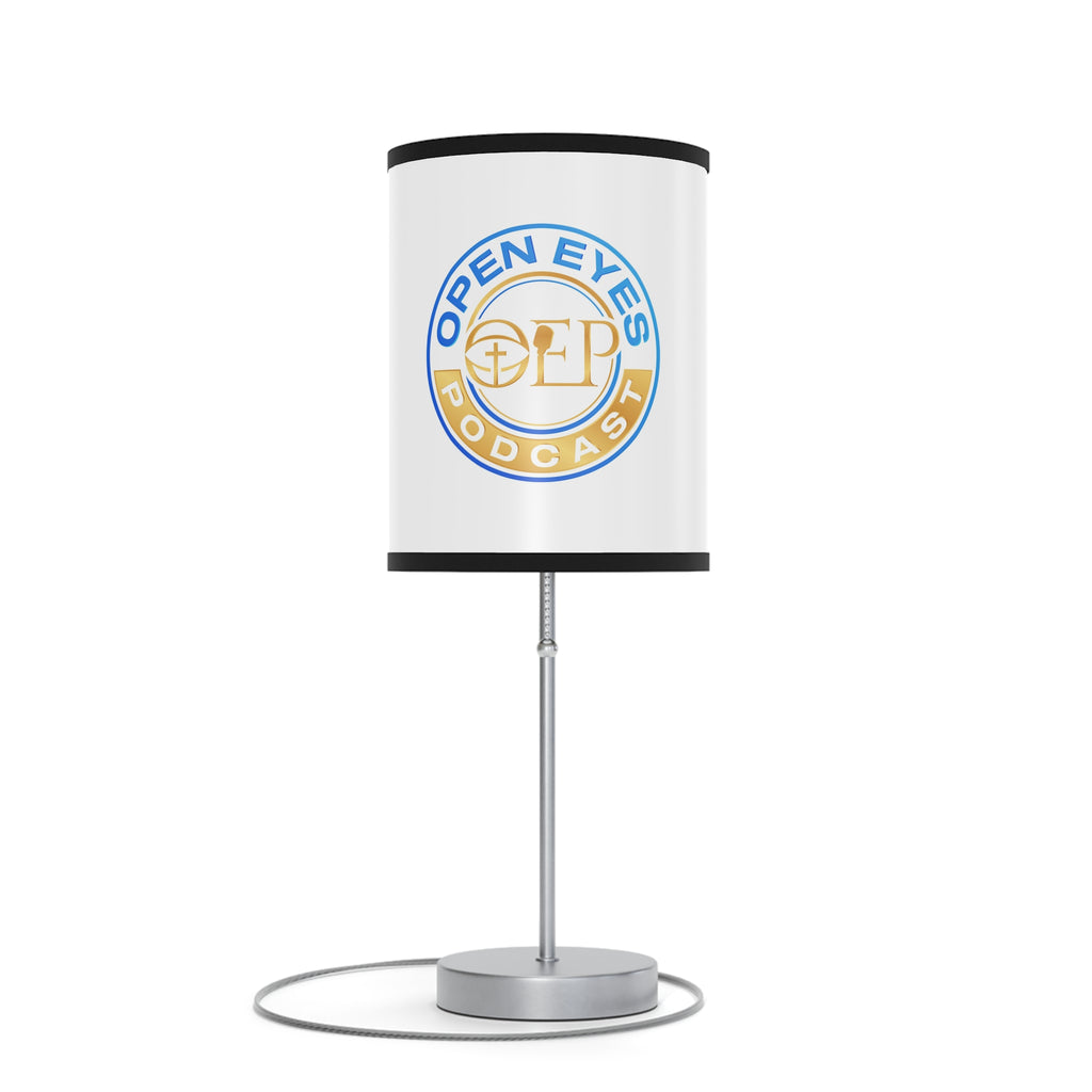 Open Eyes Podcast Table Lamp, Modern Home Decor, Podcast Gift, Unique Lighting, Bedroom or Office Decor, US/CA Plug