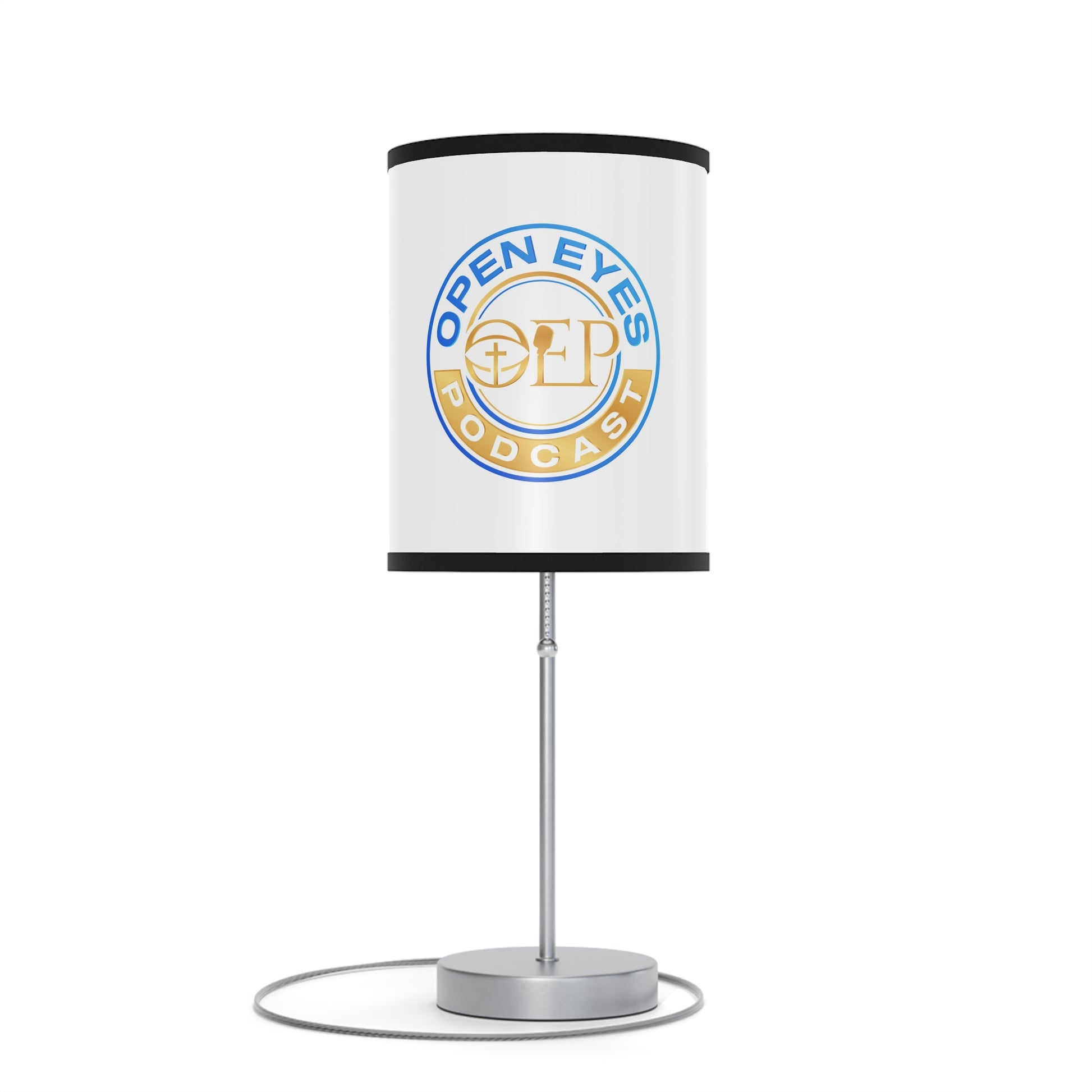 Open Eyes Podcast Table Lamp, Modern Home Decor, Podcast Gift, Unique Lighting, Bedroom or Office Decor, US/CA Plug