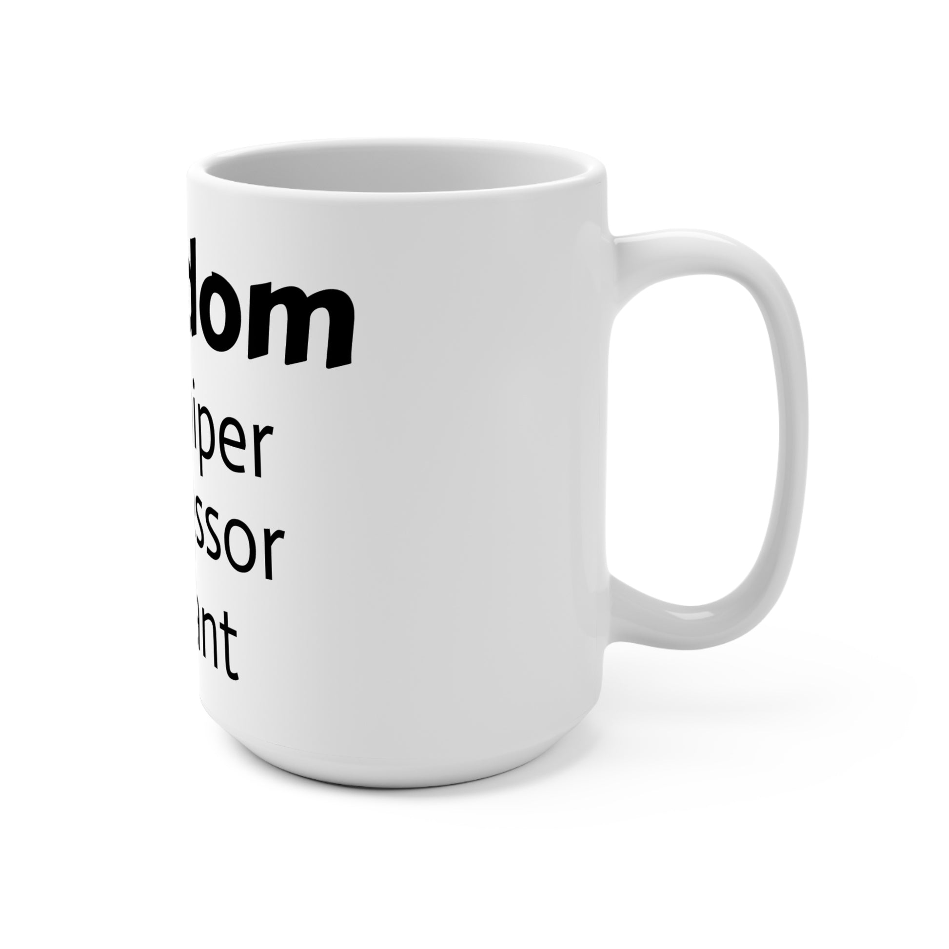 Inspirational W.I.S.don Mug 15oz - Worshiper, Intercessor, Servant Coffee Cup, Faith Gift, Christian Decor, Motivational Drinkware