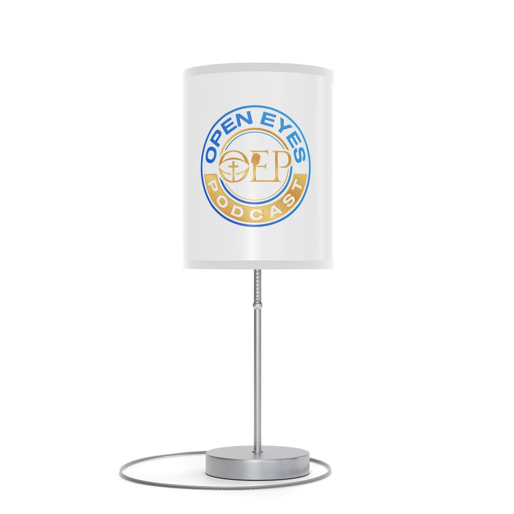 Open Eyes Podcast Table Lamp, Modern Home Decor, Podcast Gift, Unique Lighting, Bedroom or Office Decor, US/CA Plug