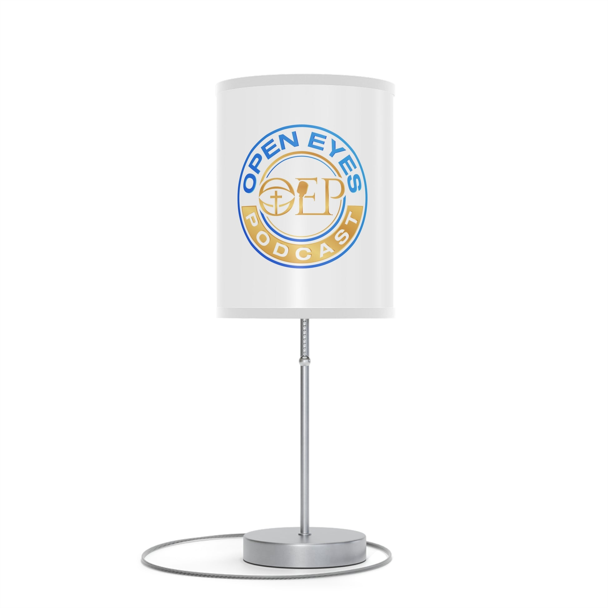 Open Eyes Podcast Table Lamp, Modern Home Decor, Podcast Gift, Unique Lighting, Bedroom or Office Decor, US/CA Plug