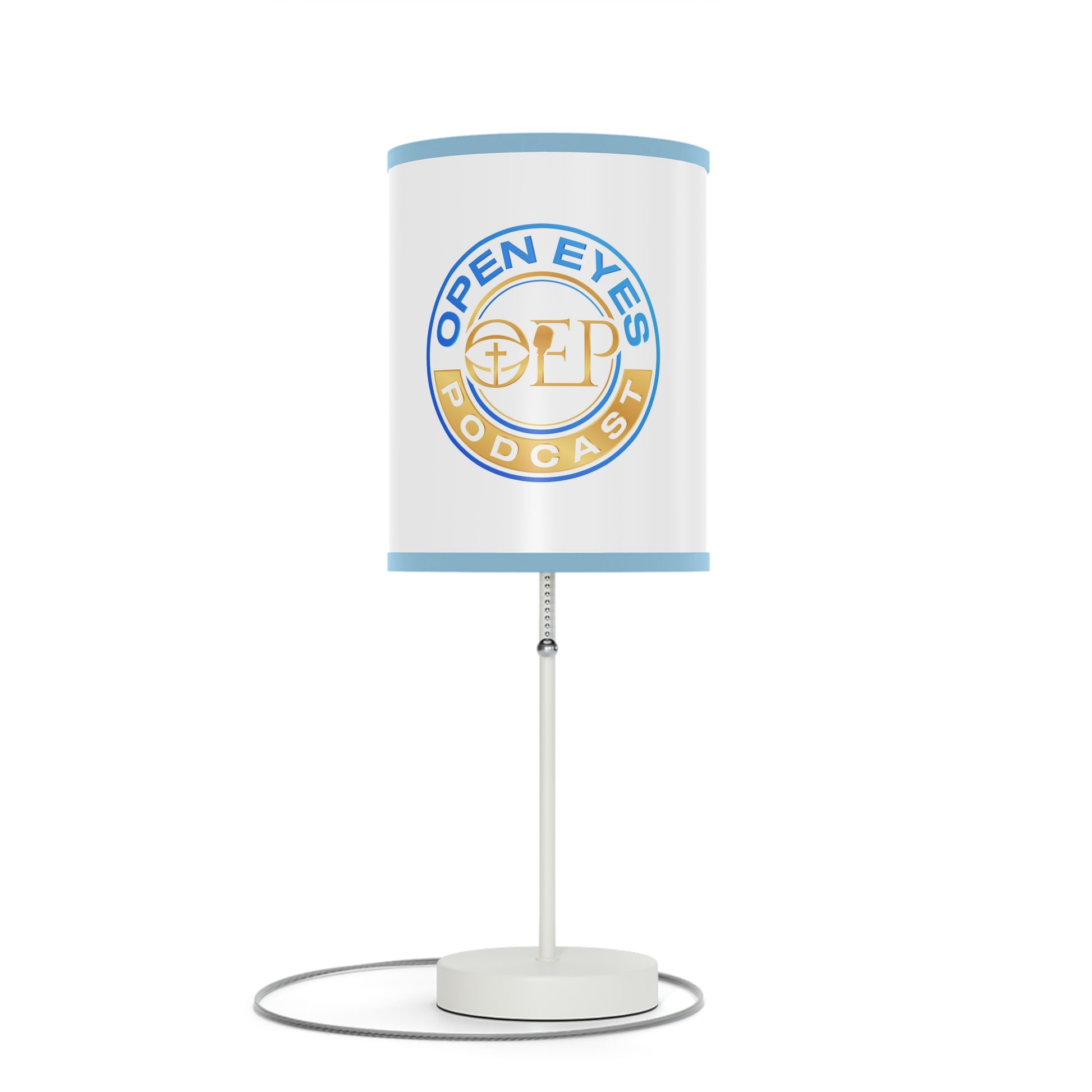 Open Eyes Podcast Table Lamp, Modern Home Decor, Podcast Gift, Unique Lighting, Bedroom or Office Decor, US/CA Plug