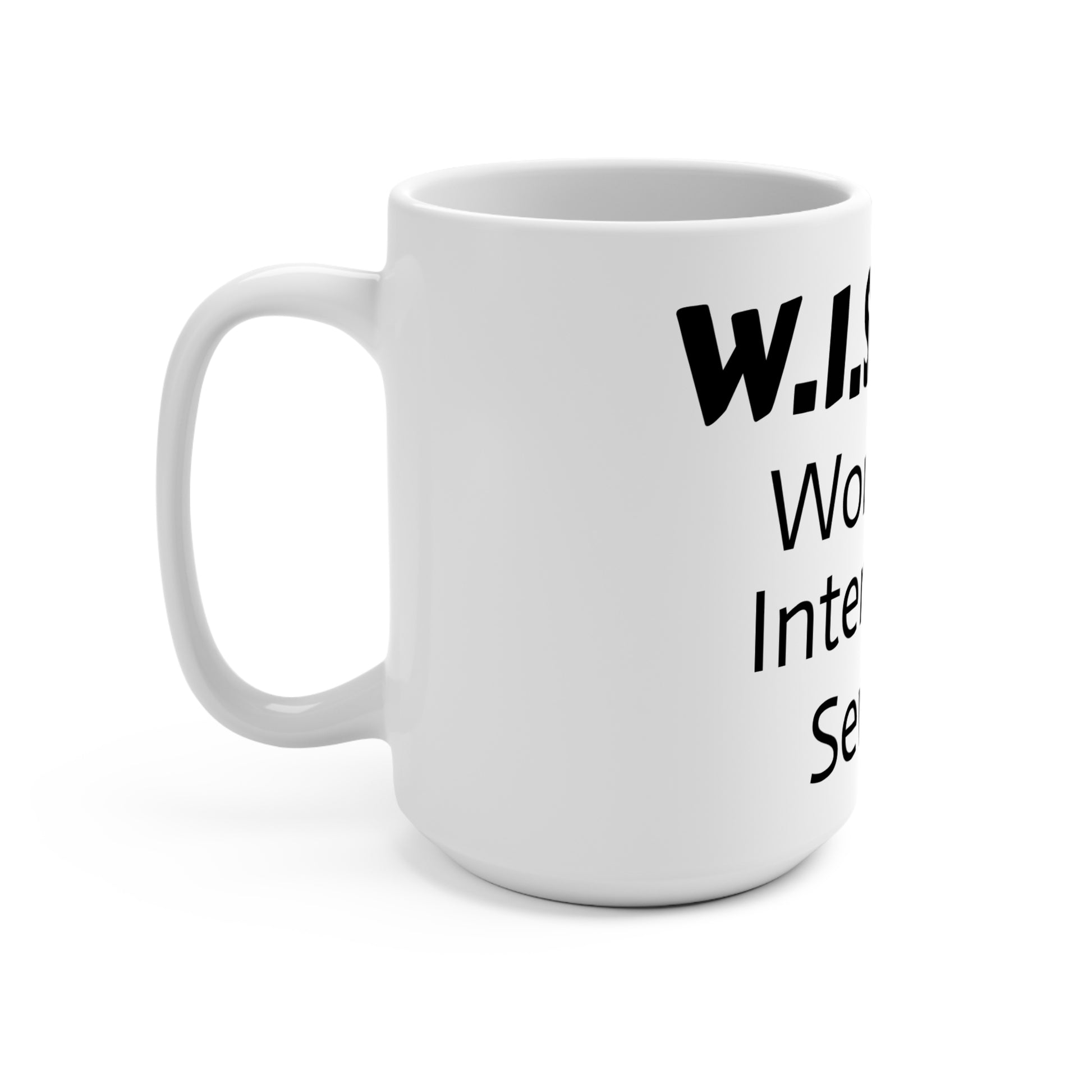 Inspirational W.I.S.don Mug 15oz - Worshiper, Intercessor, Servant Coffee Cup, Faith Gift, Christian Decor, Motivational Drinkware