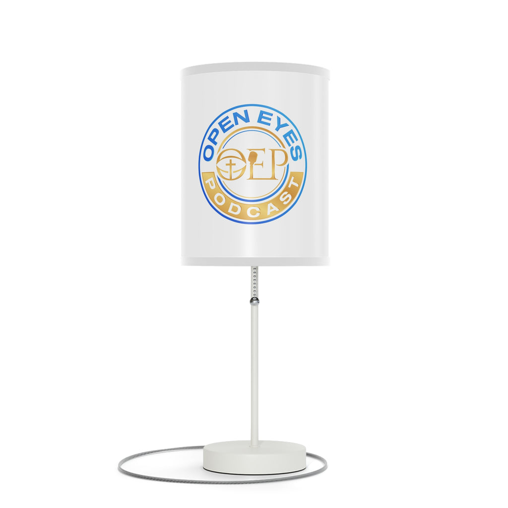 Open Eyes Podcast Table Lamp, Modern Home Decor, Podcast Gift, Unique Lighting, Bedroom or Office Decor, US/CA Plug