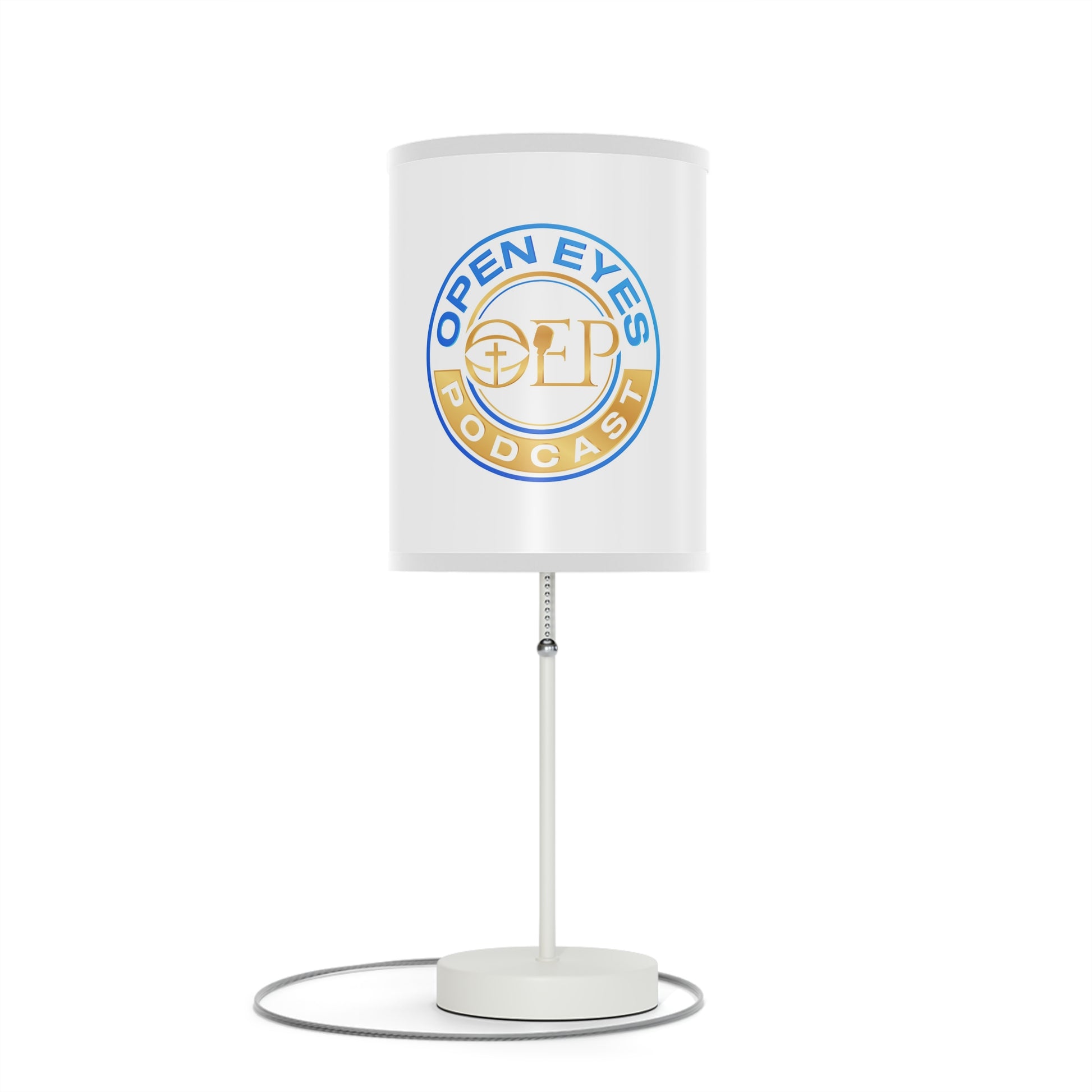 Open Eyes Podcast Table Lamp, Modern Home Decor, Podcast Gift, Unique Lighting, Bedroom or Office Decor, US/CA Plug