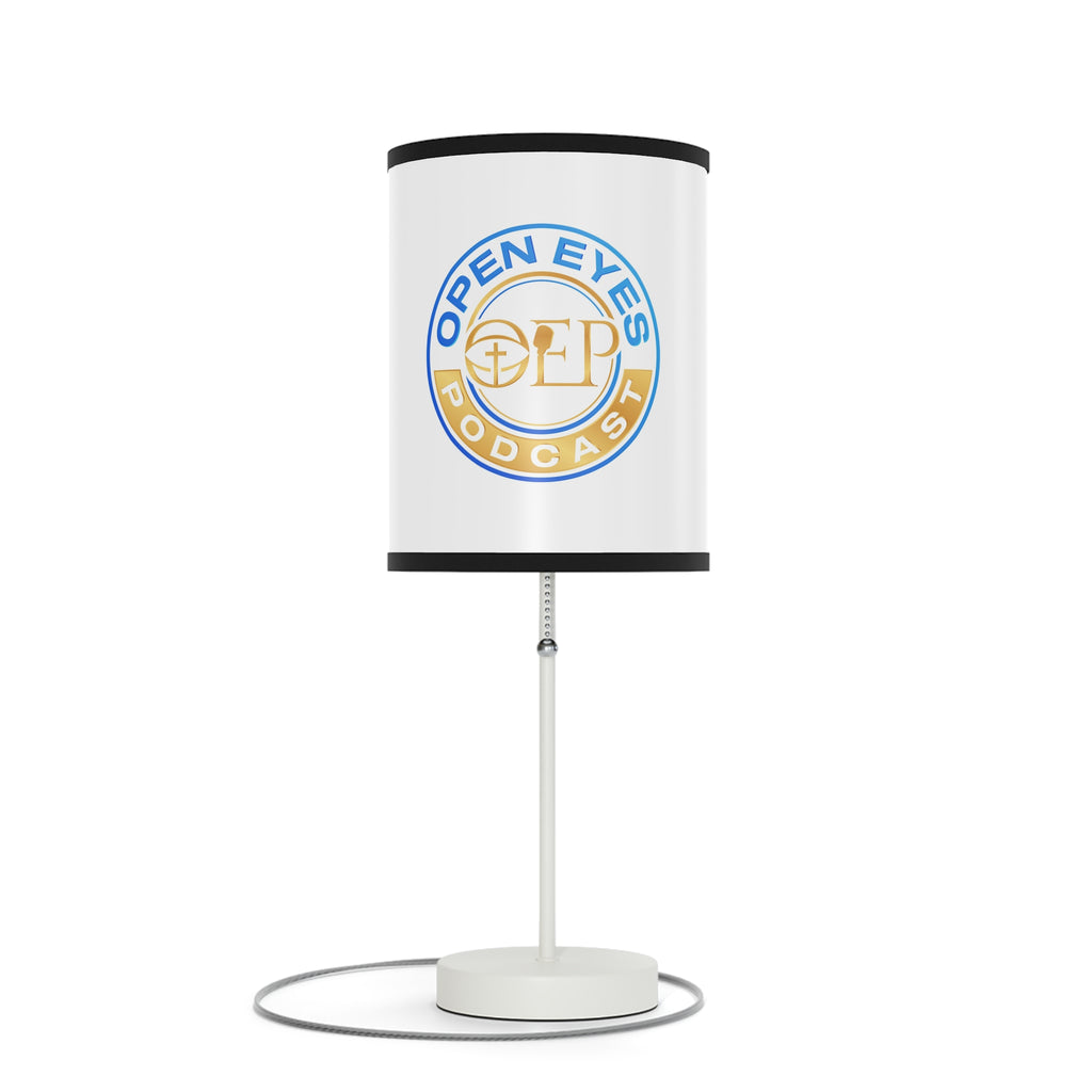 Open Eyes Podcast Table Lamp, Modern Home Decor, Podcast Gift, Unique Lighting, Bedroom or Office Decor, US/CA Plug